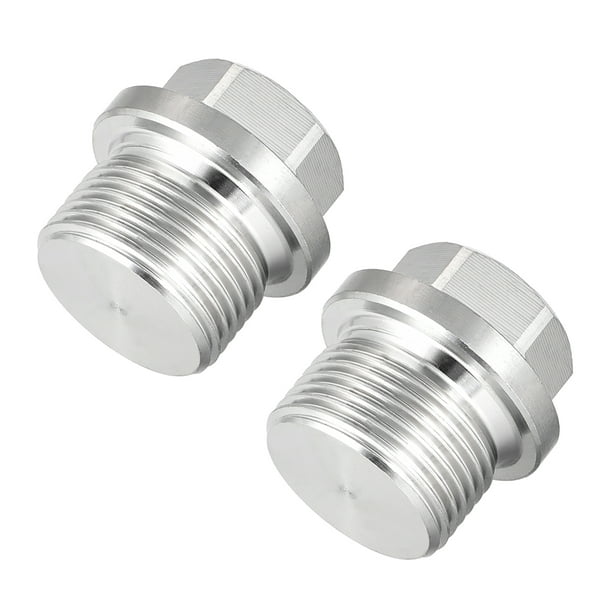 uxcell 1-8 304 Stainless Steel Hexagon Hex Nut Silver Tone 2pcs 